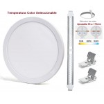 Downlight panel LED Redondo 217mm CCT 18W, Corte ajustable 55 a 175mm